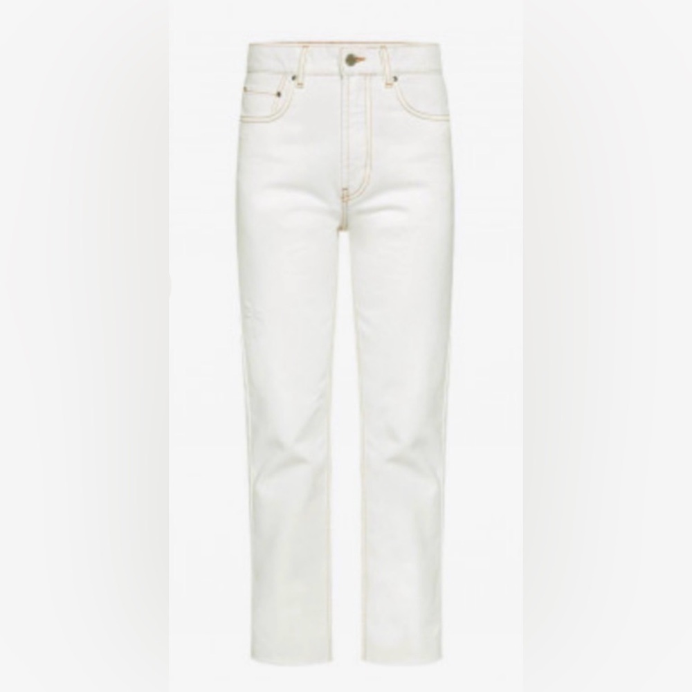 Anine Bing Jackie Straight Leg Jeans in Vanilla Size 28 - Picture 3 of 8